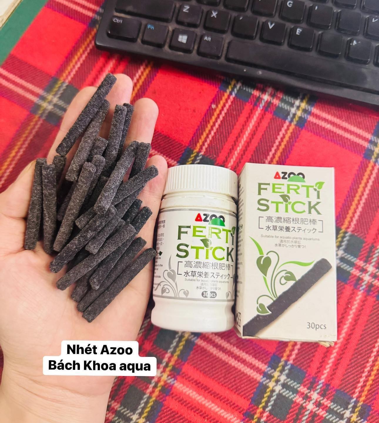 Phân nhét cao cấp Azoo Ferti-Stick dạng que cung cấp dinh dưỡng cho cây